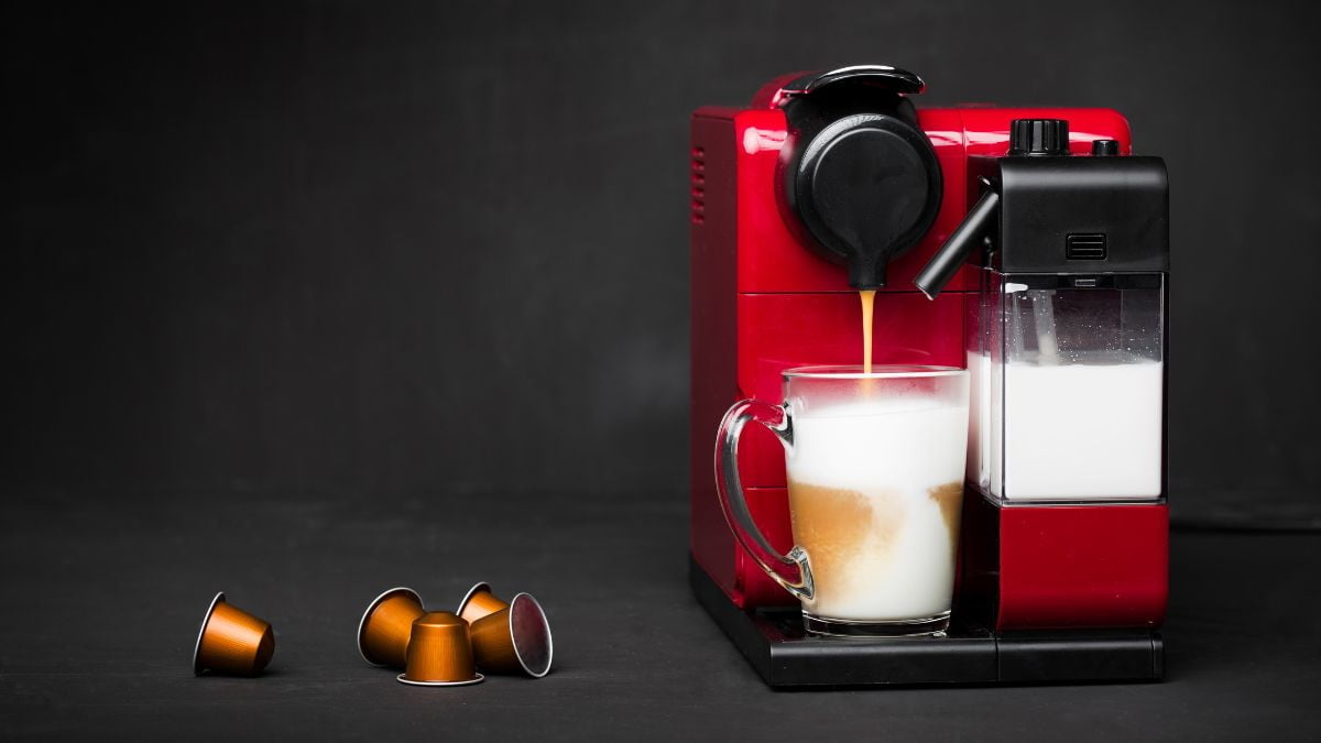 cafeteira vermelha