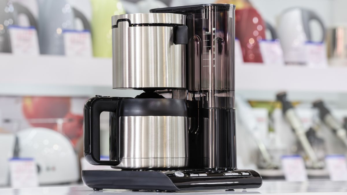 cafeteira elétrica com jarra inox